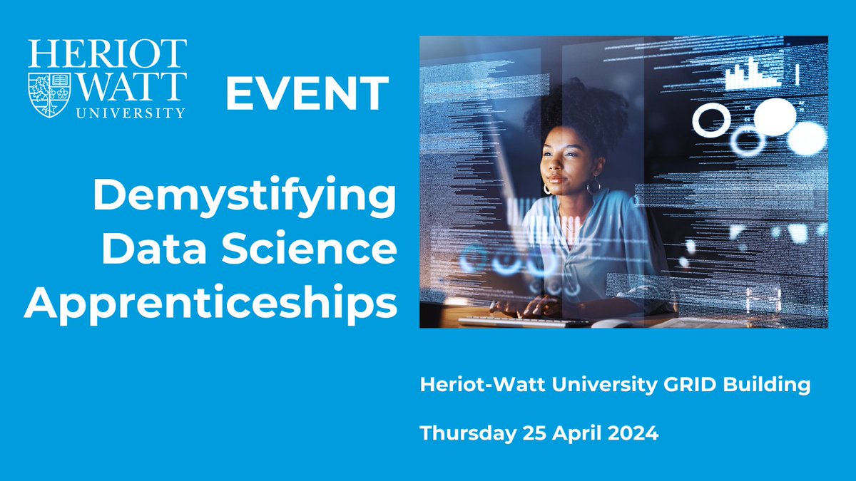 🚨FINAL REMINDER - Demystifying Data Science Apprenticeships🚨 LAST CHANCE TO sign up! Find out how #DataScience Graduate Apprenticeships can power up a business and kickstart careers. Check out the link below to find out more! STILL TIME TO apply 👉bit.ly/3vrb8yH