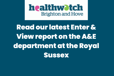 We have published the results from our latest Enter & View visit. Read about what we observed when we visited A&E. It was a mixed bag with some good aspects but also some areas of continuing concern. healthwatchbrightonandhove.co.uk/report/2024-04…