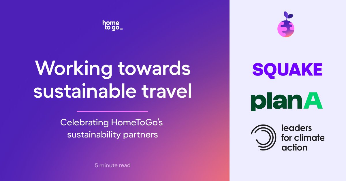Happy Earth Day 2024! 🌎💚

Check out <a href="/HomeToGo/">HomeToGo</a>'s LI article where we highlight 3 of our incredible sustainability partners: SQUAKE, <a href="/PlanAearth/">Plan A</a> &amp; <a href="/Leaders4CA/">Leaders for Climate Action</a>. Each is making big strides in the climate action industry &amp; we are honored to work with them. 

bit.ly/44cftmw