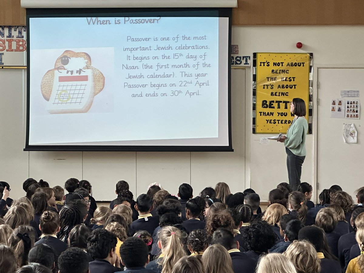 AshmountPrimary's tweet image. We’ve just begun our assembly on Passover. We wish all our Jewish community a peaceful Passover celebration.