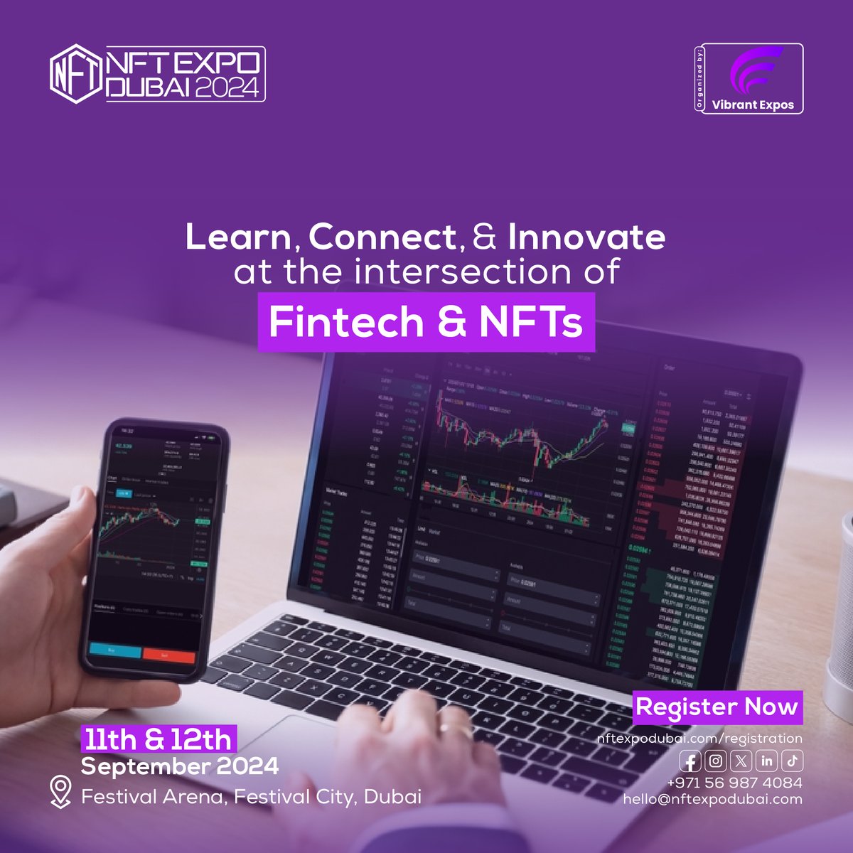 💡 Dive into the intersection of #fintech and #NFTs! Learn, connect, and innovate with us as we explore the future of finance and digital ownership. Don't miss this transformative experience at NFT Expo Dubai 2024! 
#FintechInnovation #NFTTech 🚀💻🌐