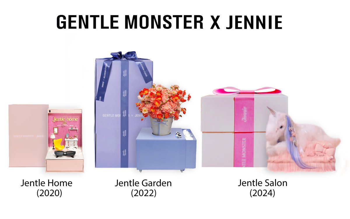 Jennie X Gentlemonster's PR boxes 💕