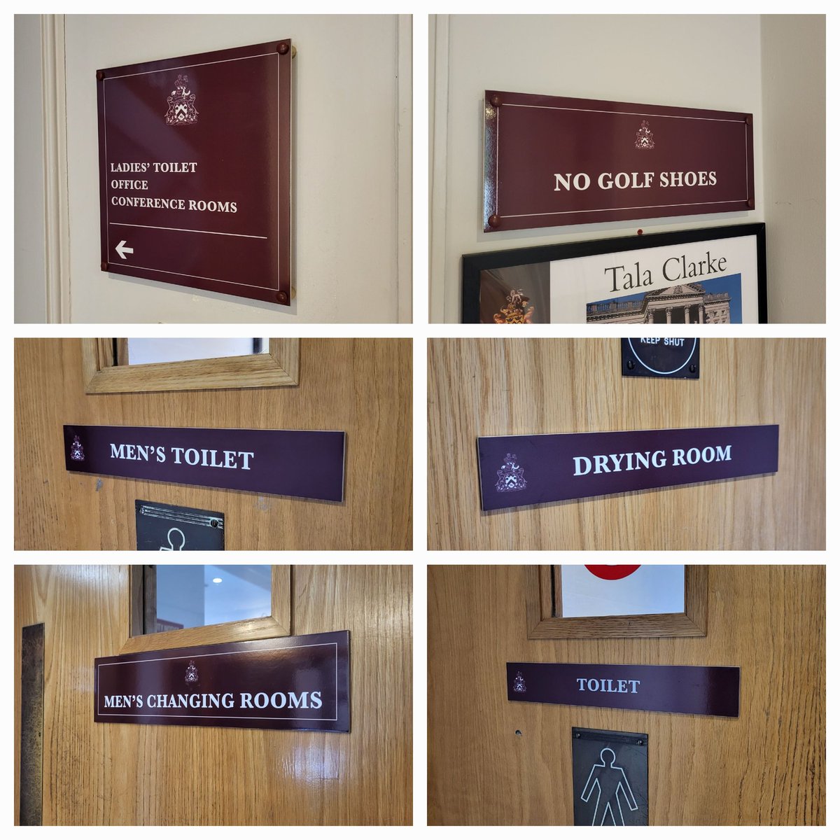 A really nice consistent display of branding around the clubhouse at <a href="/knebworthgolf/">Knebworth Golf Club</a>