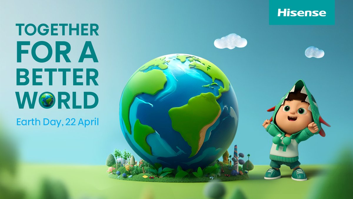 Happy #EarthDay2024 ! Let’s celebrate our planet and commit to energy-saving environmental protection. Follow our progress as we continue to prioritize sustainability through cutting-edge technology. Together, we’ll make every day Earth Day ! 💚 #Hisense