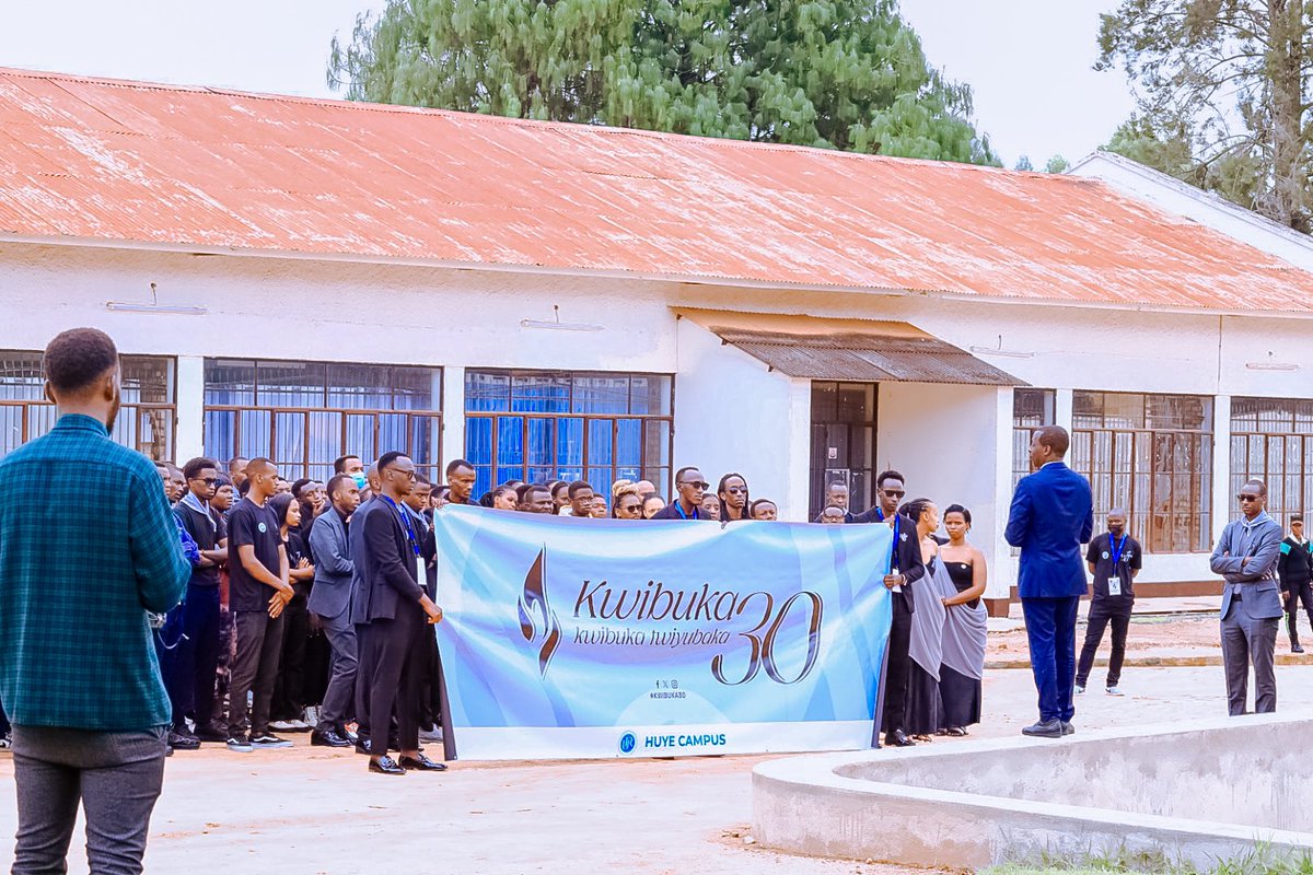 #WalkToRemember this morning was the pre-event activity. Students, most of whom were not present here 30 years ago, were joined by guests for the day. They were taken around the campus by a team who witnessed it all, or gained knowledge of the Genocide against the Tutsi at NUR.