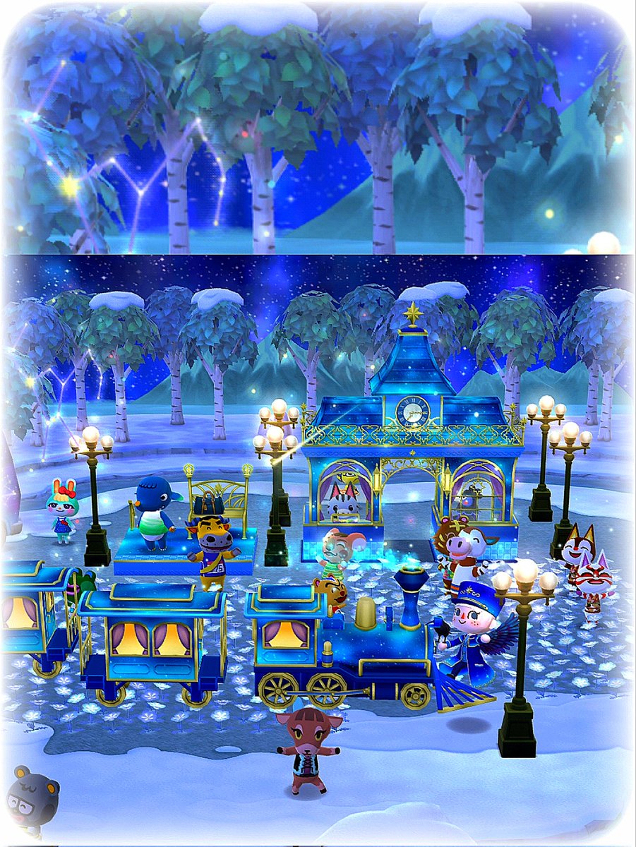 ポケ森⛺［ #PeachLayout ]

　　　　　  Let's Go Train
                       〜星の世界へ〜
★ミ―――――――――――――★ミ

#ポケ森 🏕
#ポケ森ニンドリ 📚
#ポケ森_ファッション
#キャンプ場レイアウト 🏚
#ACPC 🌳
#AnimalCrossing 🐾
#PocketCamp 🐒
#AnimalCrossingPocketCamp🧸