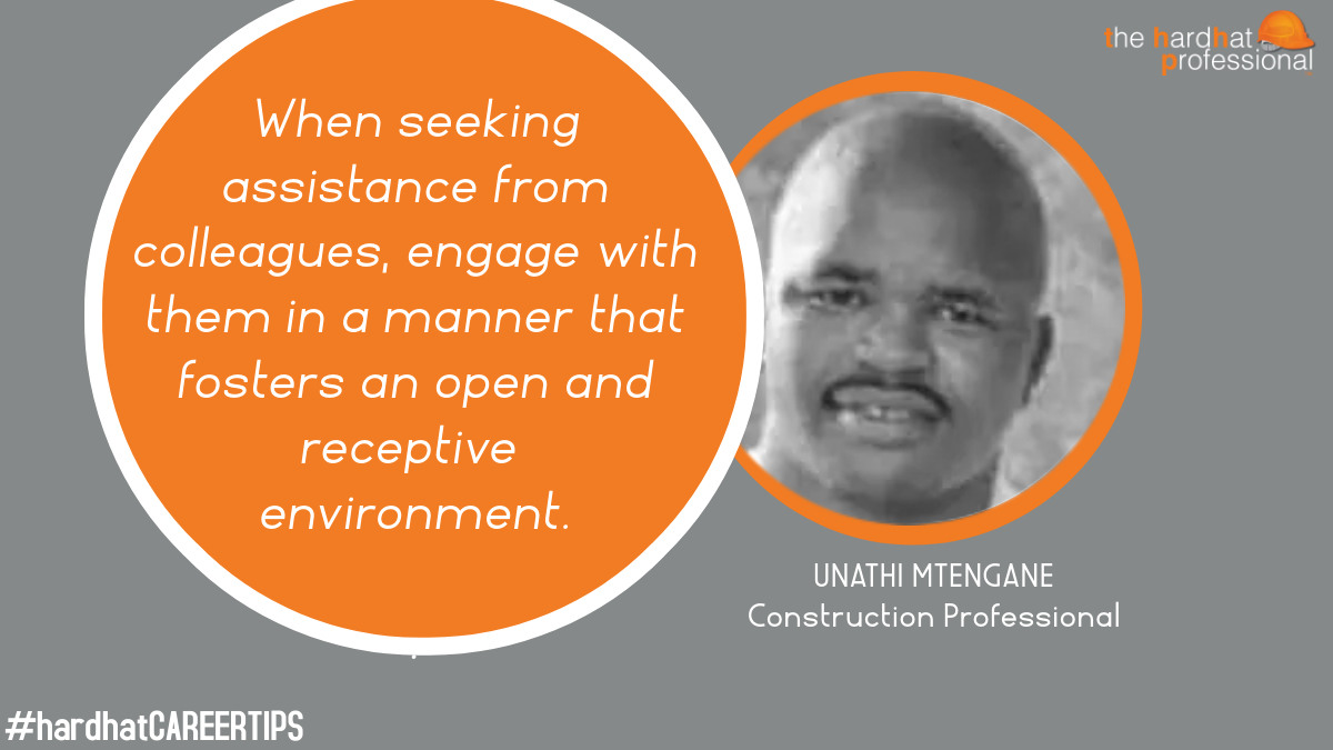 hardhatprof's tweet photo. Unathi Mtengane believes #hardhatprofessionals should overcome the fear of seeking assistance.

Click below to read his #hardhatcareertip:
https://t.co/9jYBJfZEQ5 https://t.co/BYObAUNksV
