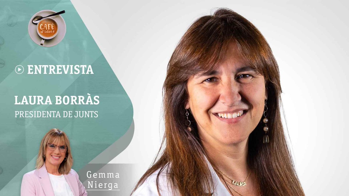 ☕ @GemmaNierga entrevista @LauraBorras, presidenta de @JuntsXCat i expresidenta del Parlament

🗓️ Dimarts a les 8:30 hores 
📍 #La2 de @RTVECatalunya, #Canal24horas i @radio4_rne 
📱 rtve.cat/directe