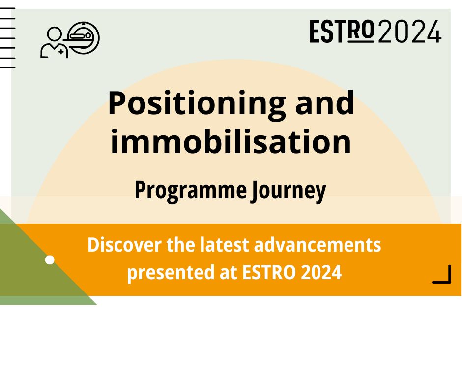 🚀 Discover the latest advancements in Positionning and Immobilisation at #ESTRO24! Our P&I Journey provides a sneak peek at all relevant sessions on this topic: bit.ly/3xOpIkM ✅ + sign up to connect with peers & members of the P&I focus group: bit.ly/4aj8SJa