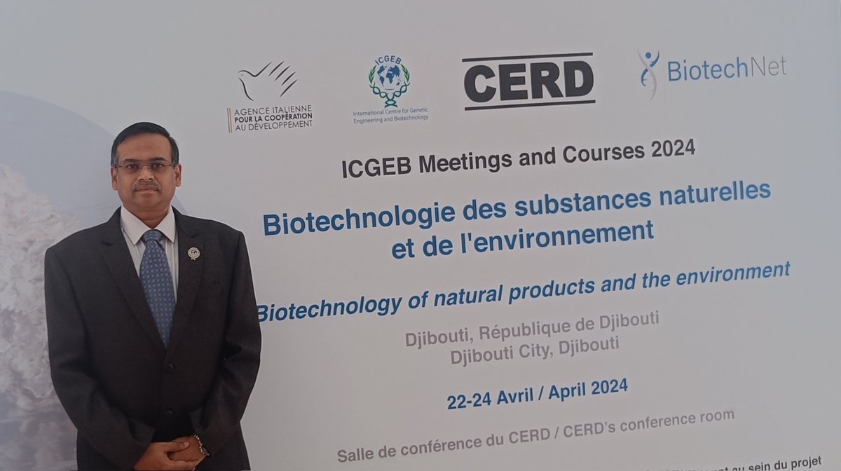 🌿 Excited to kick off the inaugural session of the ICGEB meeting on Biotechnology of natural products and environment! @CERD_Djibouti Stay tuned for updates and insights on cutting-edge research in #biotechnology and #environment. @ICGEB @ICGEBNewDelhi