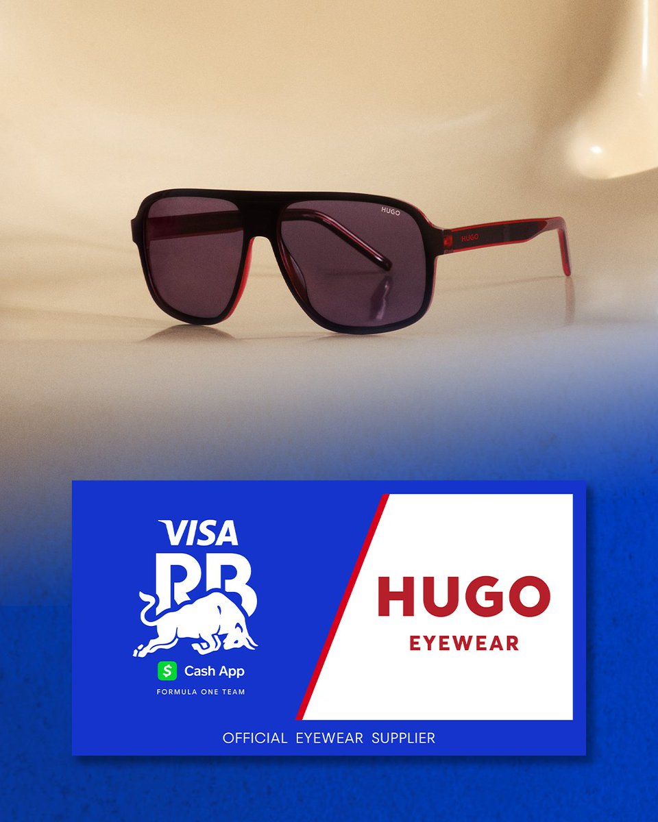 visacashapprb's tweet photo. We needed the perfect eyewear to match our paddock fits, so you already know who it had to be 🔥

The team are partnering up with #HUGOEyewear, and the boys will be bringing fresh sunglasses and frames all season long. 

Read more 👉 https://t.co/434e2jrpao https://t.co/WyNqmQNvwW