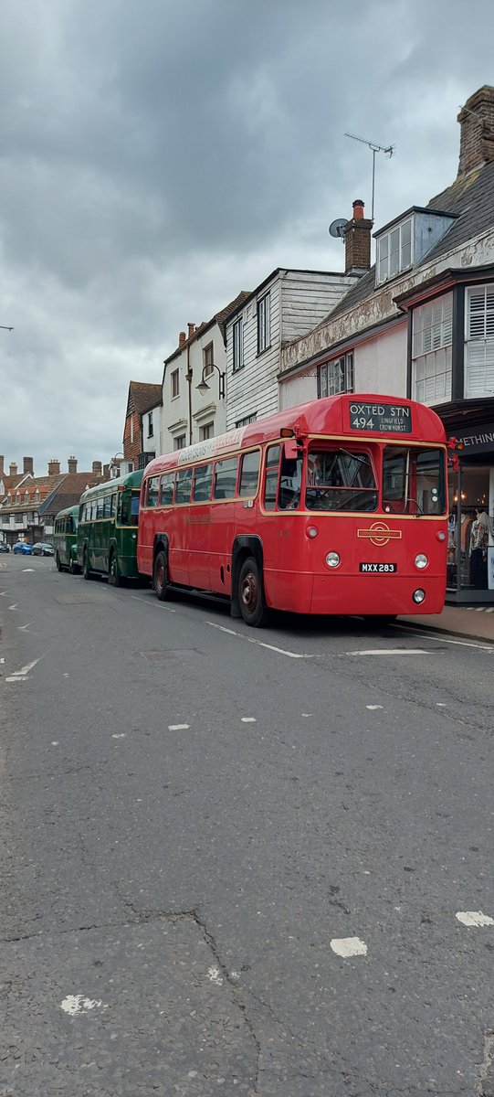 Some lovely old buses in East Grinstead yesterday.