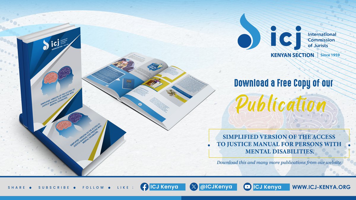 DOWNLOAD: Simplified Version Of The Access To Justice Manual For Persons With Mental Disabilities. #ICJKenya #AccessToInformation 
icj-kenya.org/news/sdm_downl…