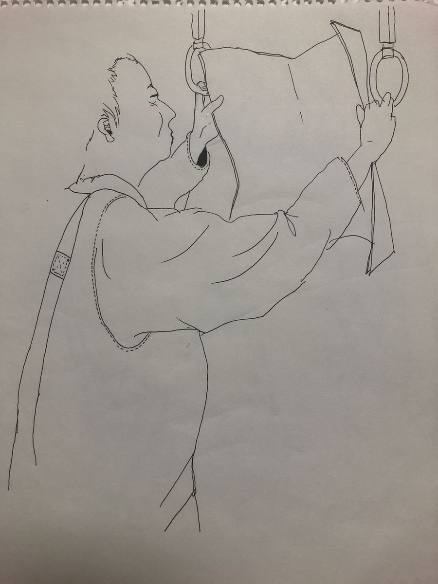 私は新幹線でよくオッサンを1発描きしてたよ!( '灬` )
3枚目はは山手線 