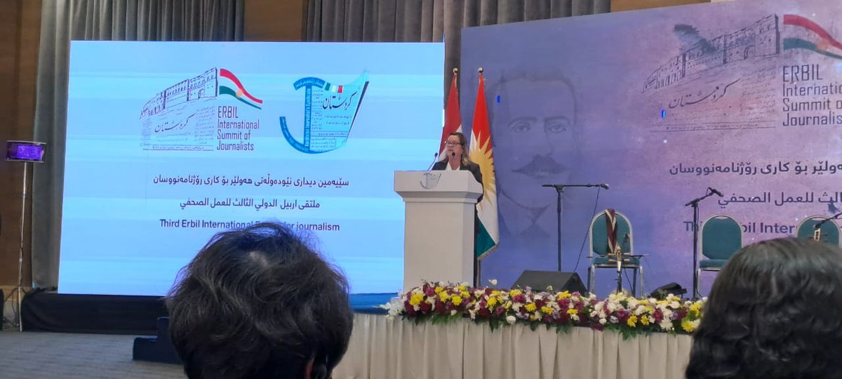 #Erbil IFJ Gender Council chair @masamperio reminds that next year will mark the 30th anniversaire of the Beijing Platforms for Action and that the objectives on Gender equality in media have not been met. Much needs to be done