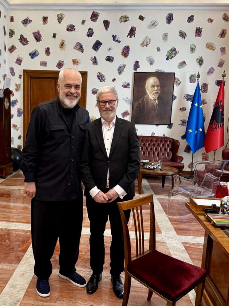 Berlin Global Dialogue's Founder and Chair Lars-Hendrik Röller meeting #Albania's Prime Minister @ediramaal in #Tirana last week!