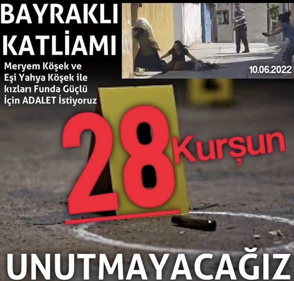 Durmuyoruz ! Susmuyoruz!Yarım bırakılan adaletin tamamlanmasını bekliyoruz dosya yargıtayda . Funda Güçlü ,Meryem köşek ,Yahya köşek için #28kursuniçinadalet istiyoruz . 2 sanığında 3 kere ağırlaştırılmış müebbet aldığını görmek istiyoruz #28kursun @TCYargitay @adalet_bakanlik