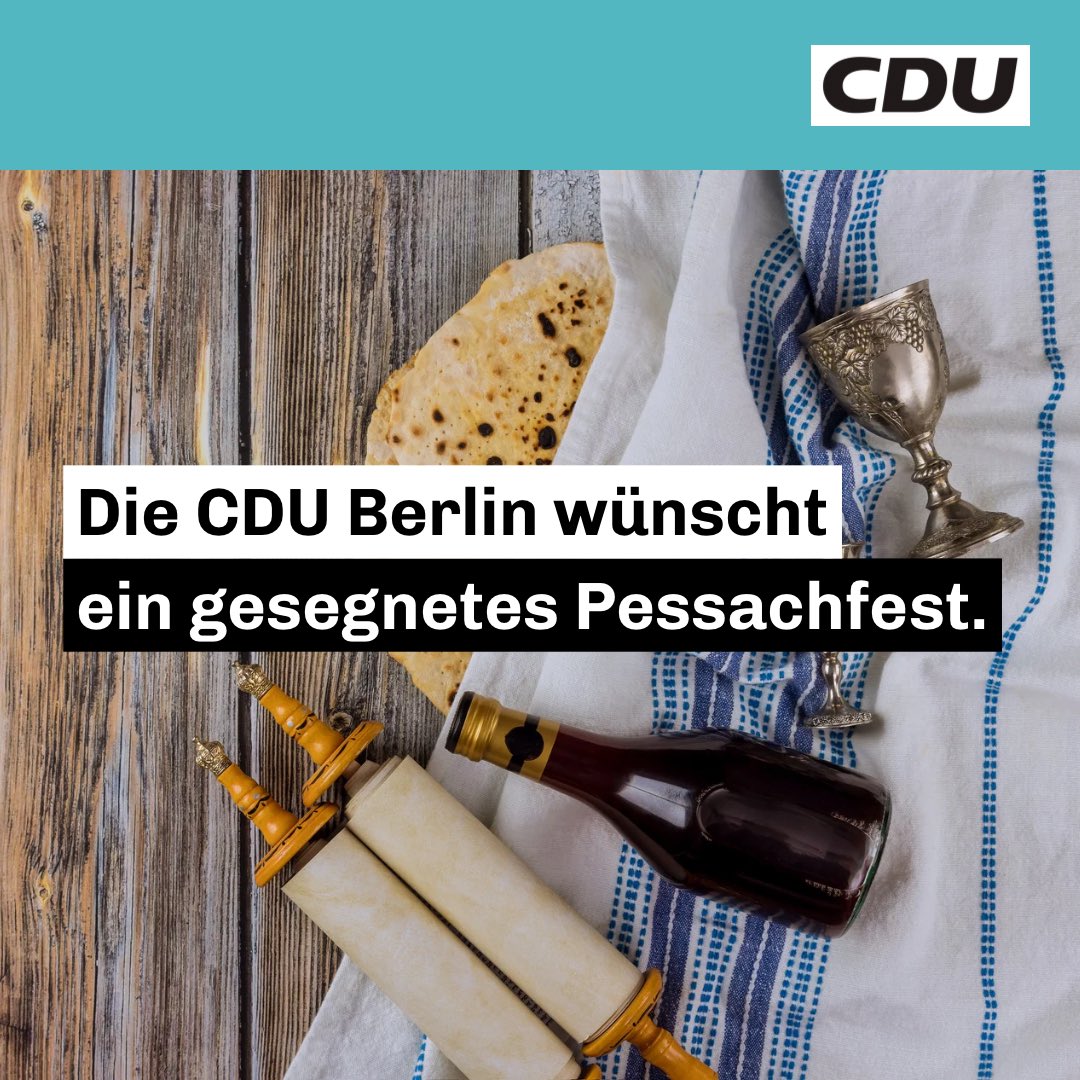 Wir wünschen allen Jüdinnen und Juden in Berlin und auf der ganzen Welt koschere und gesegnete Feiertage. Chag Pessach kasher we sameach!