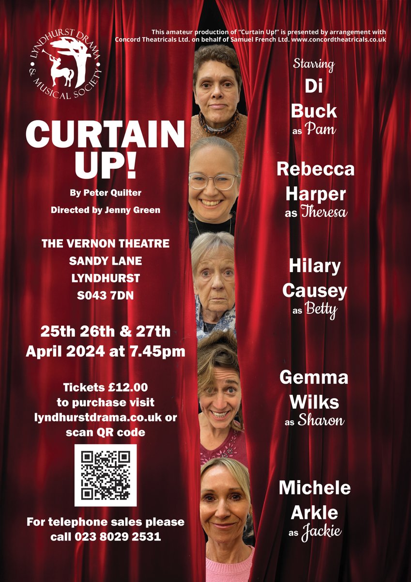 It's Curtain Up this Thursday evening in Lyndhurst!
Come along, join in the fun and support local theatre all in one go.  Tickets still currently available for all performances. 🎭
ticketsource.co.uk/lyndhurst-dram…