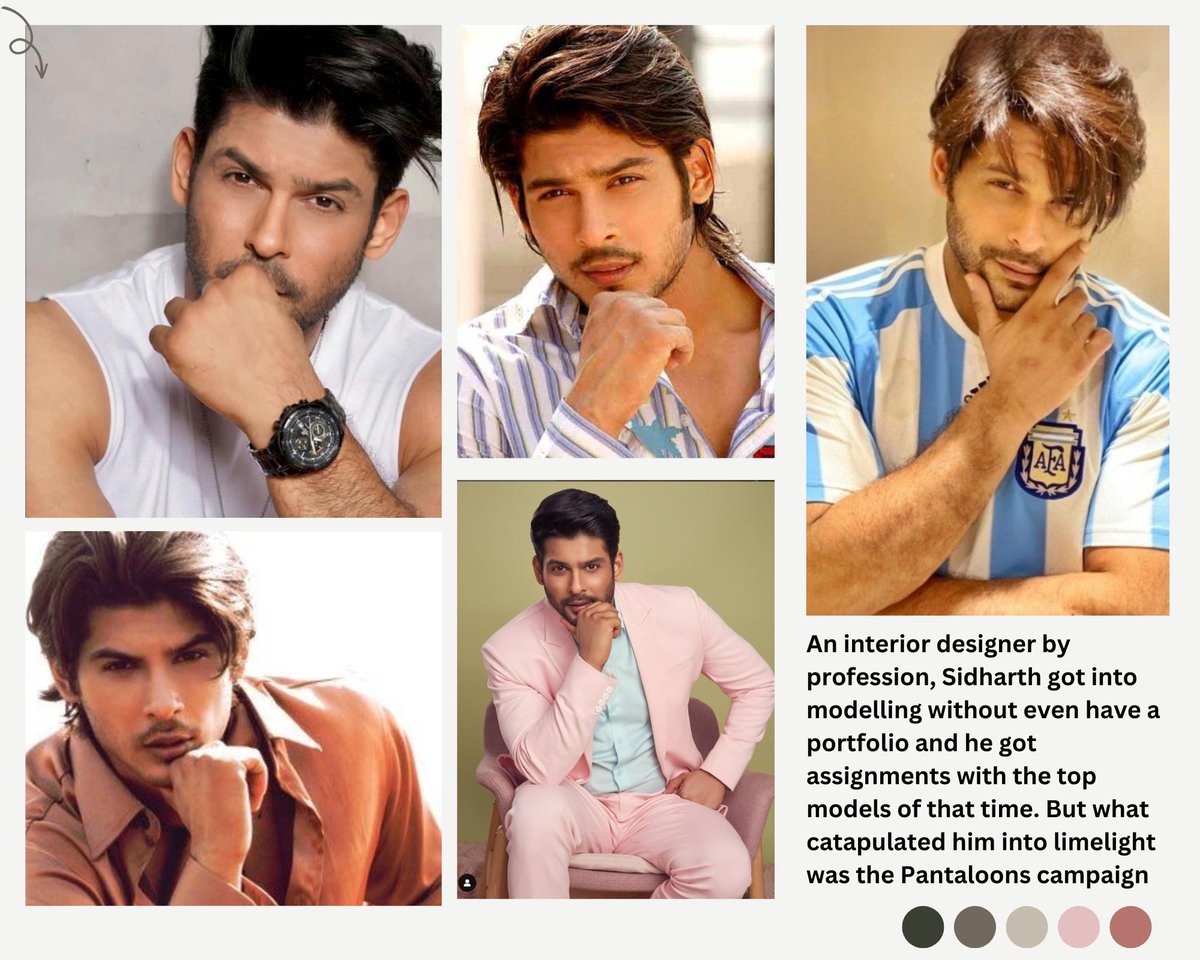 'An interior designer by profession, Sidharth got into modelling without even have a portfolio and he got assignments with the top models of that time. But what catapulted him into limelight was the Pantaloons campaign'
#SidharthShukla || #SidHearts