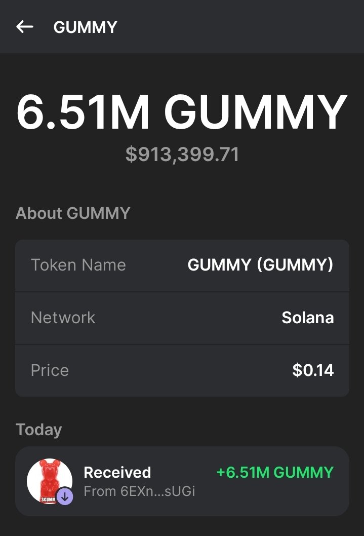 Giving away some $GUMMY to 2000 random $SOL wallets dropped in the comments 🎁 Must follow with 🔔 and RT to be qualified ✅ LFG 👏🏻