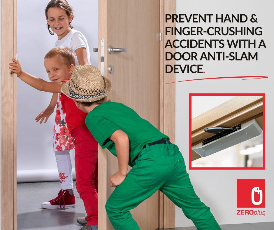 ZeroSealSystems's tweet photo. Protect against painful crushing accidents when hands and fingers are placed between the door and frame with the Salvadita anti-slam device. Ideal for #schools, #nurseries, #residentalhomes, #libraries and any other public building.
#safety #fingerprotection #safeguarding https://t.co/UO2lrfMkF1