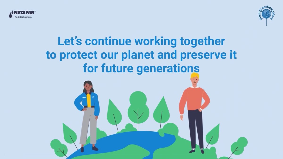 NetafimSA1's tweet image. Happy Earth Day 2024!

Let's make a difference, together!

Check out our #UsingLessDoingMore website bit.ly/3W1ycyL for ideas on #UsingLess and facts about how we are #DoingMore. 

#earthday #teamnetafim #netafim #growmorewithless