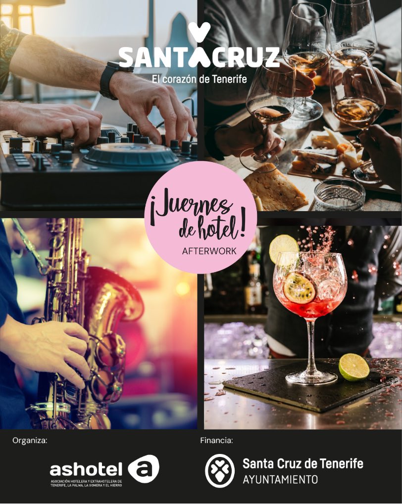 ¡En #SantaCruzDeTenerife nos encantan los Juernes y que tú los disfrutes con nosotros! 🥳 El próximo jueves, 25 de abril, te esperamos en los hoteles NH Tenerife (@NHHotels) y Occidental Santa Cruz Contemporáneo para vivir la magia de la ciudad. 🏙️ ¡Te esperamos en el