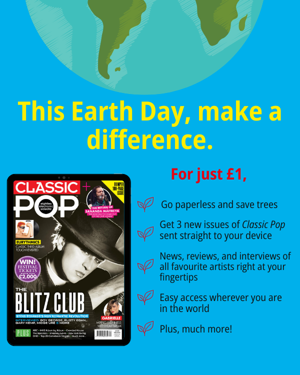 Happy Earth Day! 🌎 Get 3 issues for just £1 and start your journey towards a greener lifestyle today. With our digital subscription, you can read Classic Pop anywhere, anytime, through our app, all while reducing your carbon footprint. Go digital: bit.ly/4467AP7