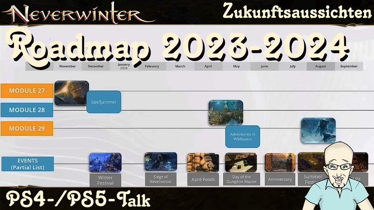 Meine kurze Zusammenfassung des Live-Streams mit Brat Norton (Executive Producer) und Mike Fatum (Senior Community Manager), die ihre NEVERWINTER Roadmap 2023-2024 vorgestellt haben youtu.be/AM3Aeq1tFjQ #neverwinter #neverwinterDE #nwps4 #nwps5