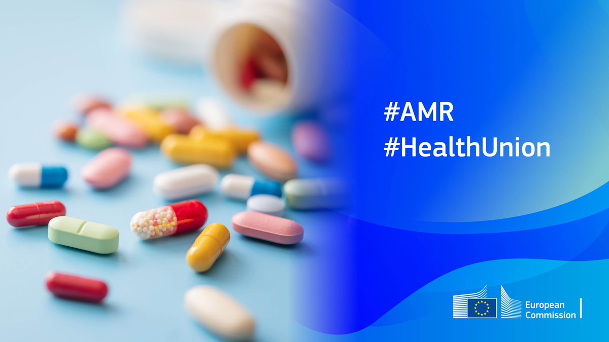 As part of our fight against antimicrobial resistance (#AMR) we are authorising a new antibiotic today. The new medicine will fill an important gap of currently limited treatment options. For more information➡️europa.eu/!BRXxRH #HealthUnion