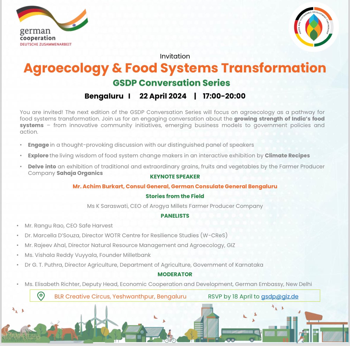 🌍 Celebrate #WorldEarthDay2024 by joining us in a vital conversation on sustainable food systems! Let's connect with farmers and chefs to explore how #agroecology can transform our food landscape. Together, let's pave the way for a more #sustainable future! 🥗🍛 🌱🌾