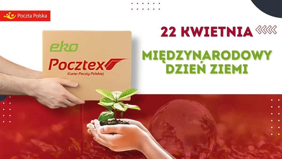 🌍 Dziś, w #DzieńZiemi, działamy razem dla dobra naszej planety! Ograniczanie zużycia plastiku to nasz priorytet. 🌳W ramach inicjatywy #EKOPOCZTA, podejmujemy szeroko zakrojone działania na rzecz środowiska - od sadzenia drzew po ekologiczne rozwiązania logistyczne.