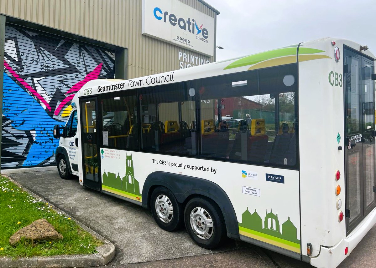 creativesoluk's tweet image. Beaminster Town Council's buses are getting a makeover! Join us on this colourful ride as we celebrate Beaminster's identity and the impactful projects spearheaded by its Town Council.

Hop on board and explore the blog now! creative-solutions-direct.co.uk/blog/article/b…

#Beaminster #BusGraphics