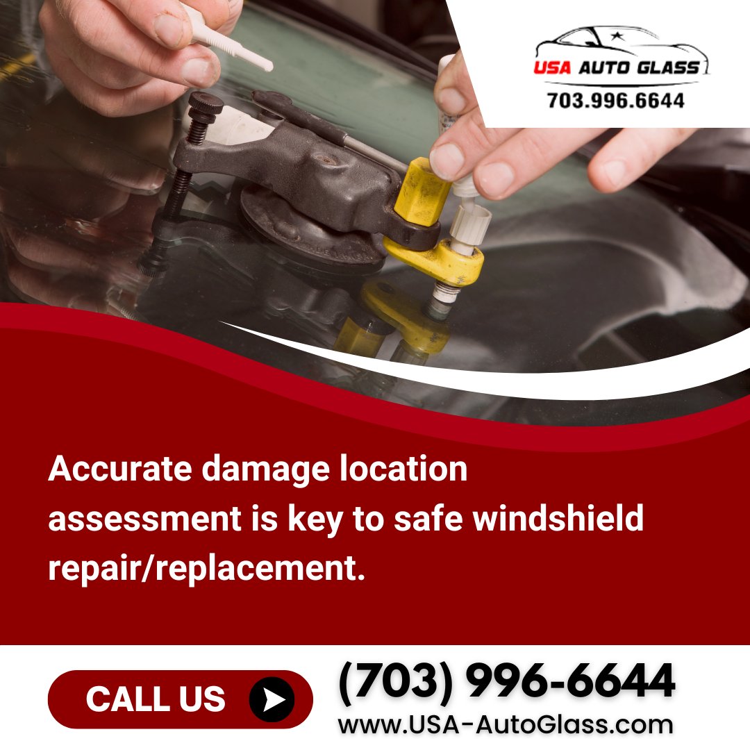 The location of windscreen damage crucially affects repair decisions. For expert visibility and safety advice in Vienna VA, call (703) 996-6644. Your safety on the road is our priority. #WindshieldSafety #AutoGlassExperts #ViennaVA