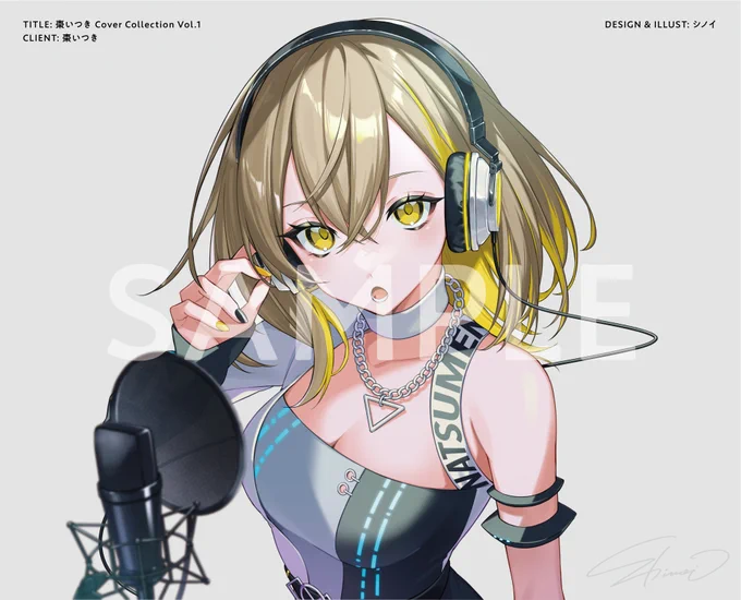 【お知らせ】棗いつき様 ()のカバーアルバム『棗いつき Cover Collection Vol.1』のイラストとCDジャケット一式のデザインを担当しました!よろしくお願いいたします〜!#M3春2024 
