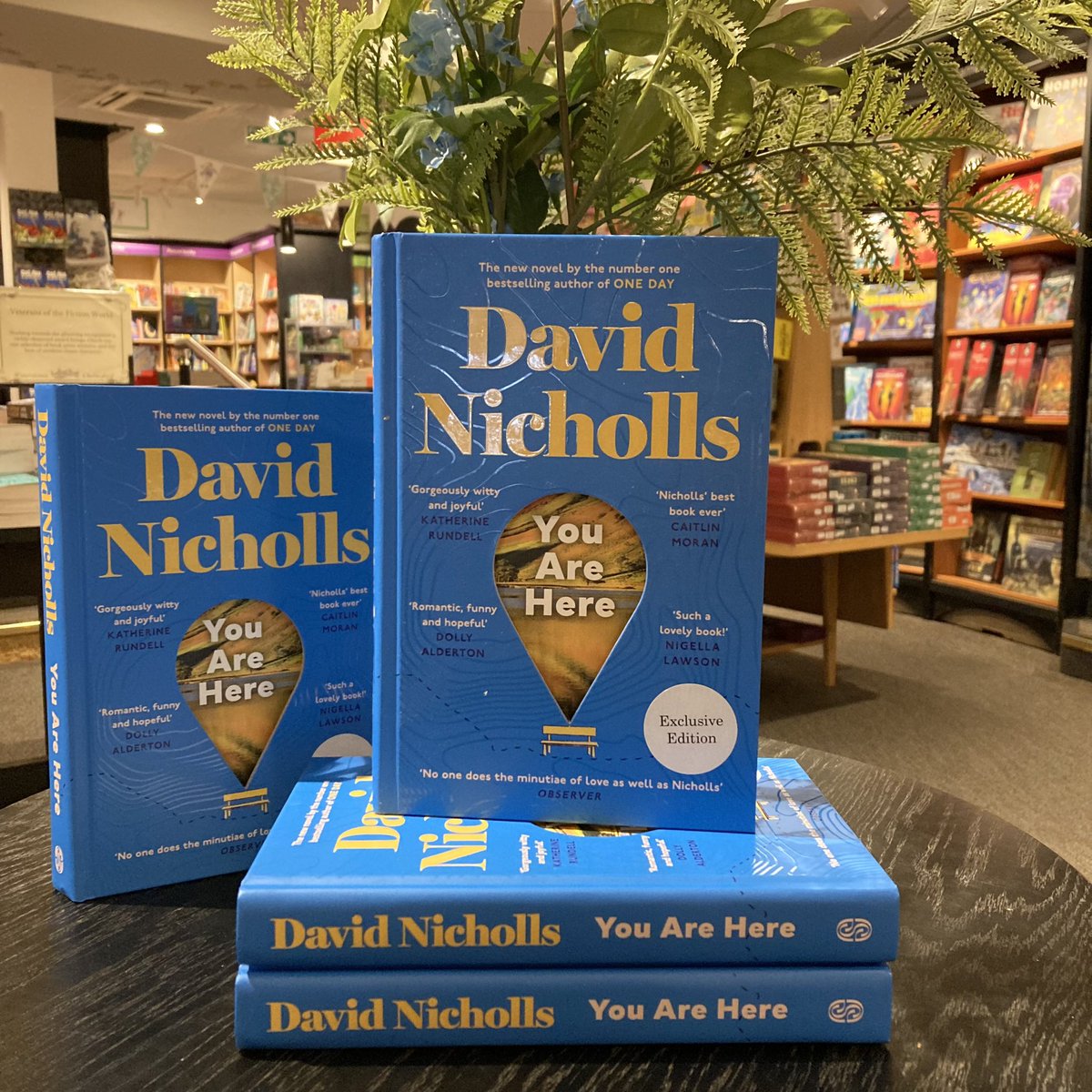 We know just where you should be tomorrow. From the author of #OneDay David Nicholls comes his glorious new novel ‘You Are Here.’ Released tomorrow we’ve got some beautiful exclusive editions in stock. Witty, joyful and of course, funny this will warm your soul. #chelmsford