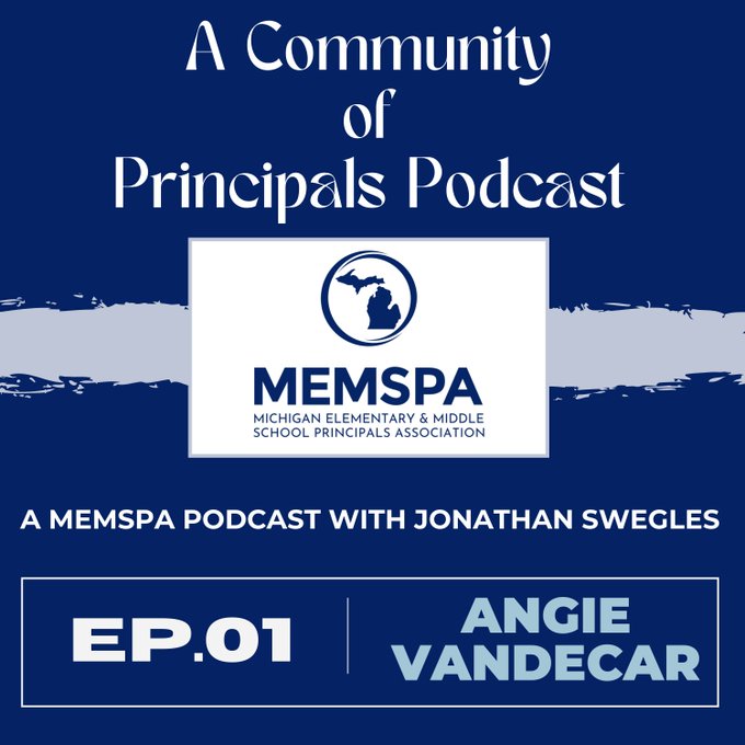 @MEMSPA A Community of Principals Podcast w/ host @SweglesJW is back. Check out Episode 1 @VandecarAngie acommunityoprincipals.podbean.com/e/episode-1-an… #MEMSPAChat @MrsBWalters @TJDamman @dean_kramer1 @apschukow @ryan_desana @AliceLashbrook @kateuofm @drocheleau4kids @JonathanHaga @TSpaulding70