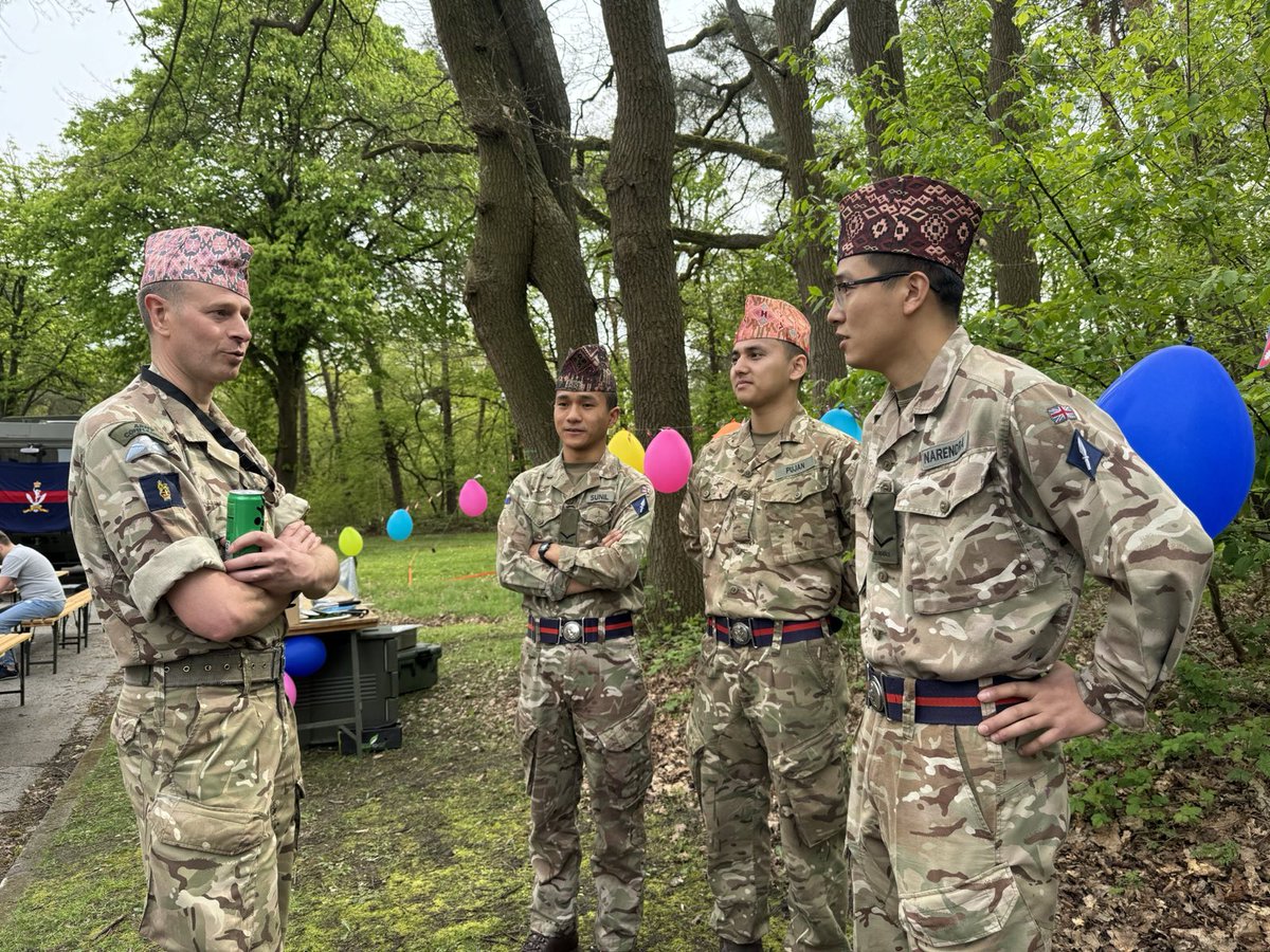 247 Gurkha Signal Squadron hosted HQ 104 Theatre Sustainment Brigade, in Germany to celebrate Nepali New Year. Gurkhas from various units are supporting Exercise STEADFAST DEFENDER 24, the largest NATO exercise since the Cold War ended.

#NATO #Sennelager #gurkha #NepaliNewYear