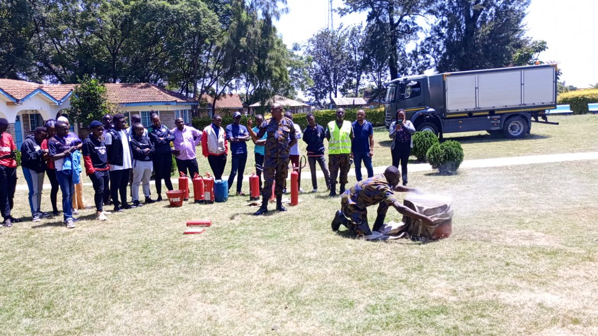 kenya_arc's tweet photo. Engaging training from our construction site safety training program! Our beneficiaries underwent rigorous firefighting training conducted by highly skilled military personnel from Moi Airbase. #ArcSkills #ConstructionSafety #FireFightingTraining #MoiAirbase https://t.co/eyGyXyVBbr