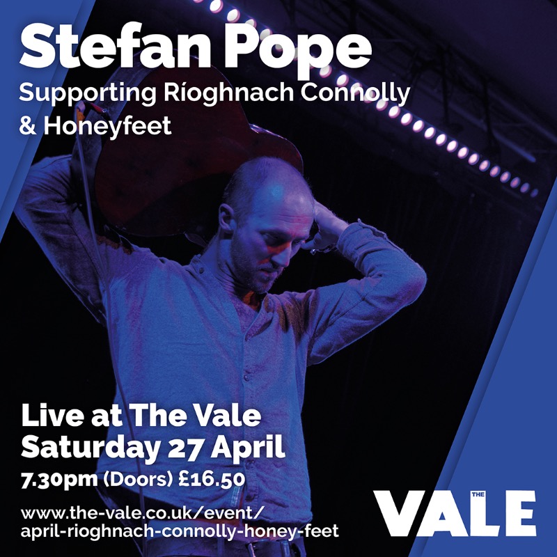 📢 Excited to announce Stefan Pope will support Ríoghnach Connolly & Honeyfeet with Bassie Gracie at The Vale on 27 April! 🎵 Experience his unique blend of blues, world, jazz, and showmanship. 🎟️ Tickets: tinyurl.com/2bjtsnwm
#LiveMusic #Jazz #FolkMusic #StefanPope #TheVale