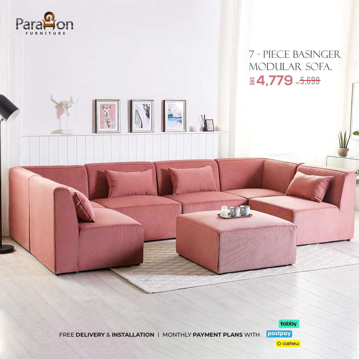 Elevate the style and organization of your living room with the modern Basinger Modular Sofa. paragonfurniture.ae 

#furniture #Trending  #luxuryfurniture #interiordesign #interiordesign #Dubai #dubailife #livingroomdecor #interiordecor #instagram #Trending #NewPost