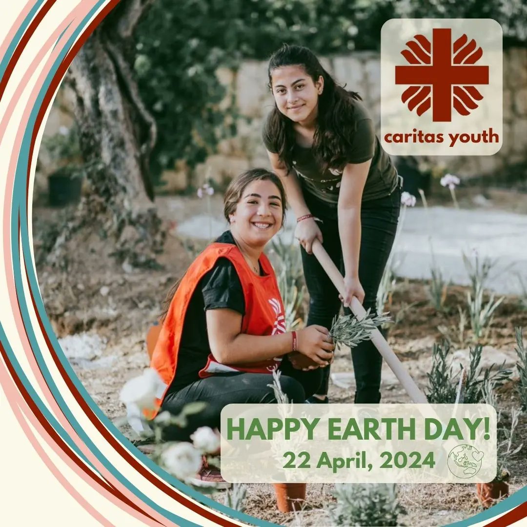 CaritasYouth's tweet photo. Happy Earth Day! 🌏💚🌎💙🌍

#CaritasYouth are Stewards of Creation all over the world, every day! 💪

What are YOU doing today to care for the Earth? Tag us in your posts so we can share them!

📸: @Caritaslb

#TogetherWe #EarthDay2024  #CareForCreation #IntegralEcology https://t.co/4YshssjTei