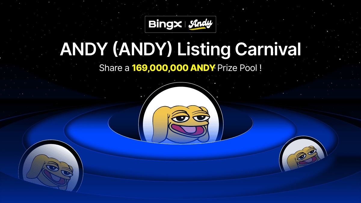 🎁 $ANDY Listing Carnival @andycoinonerc 💰 Share a prize pool up to 169,000,000 ANDY! Details 👉 = bingx.com/en-us/act/temp… 💰 5 winners! 166,666 ANDY #Giveaway each! ✅ To enter: RT this post and tag 5 friends