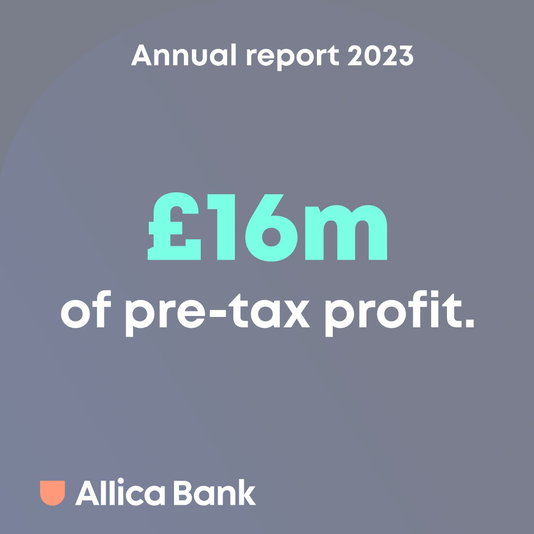 Today, we’re pleased to share that Allica Bank achieved our first full year of profitability in 2023 🎉

#fintech #businessbanking #SMEfinance