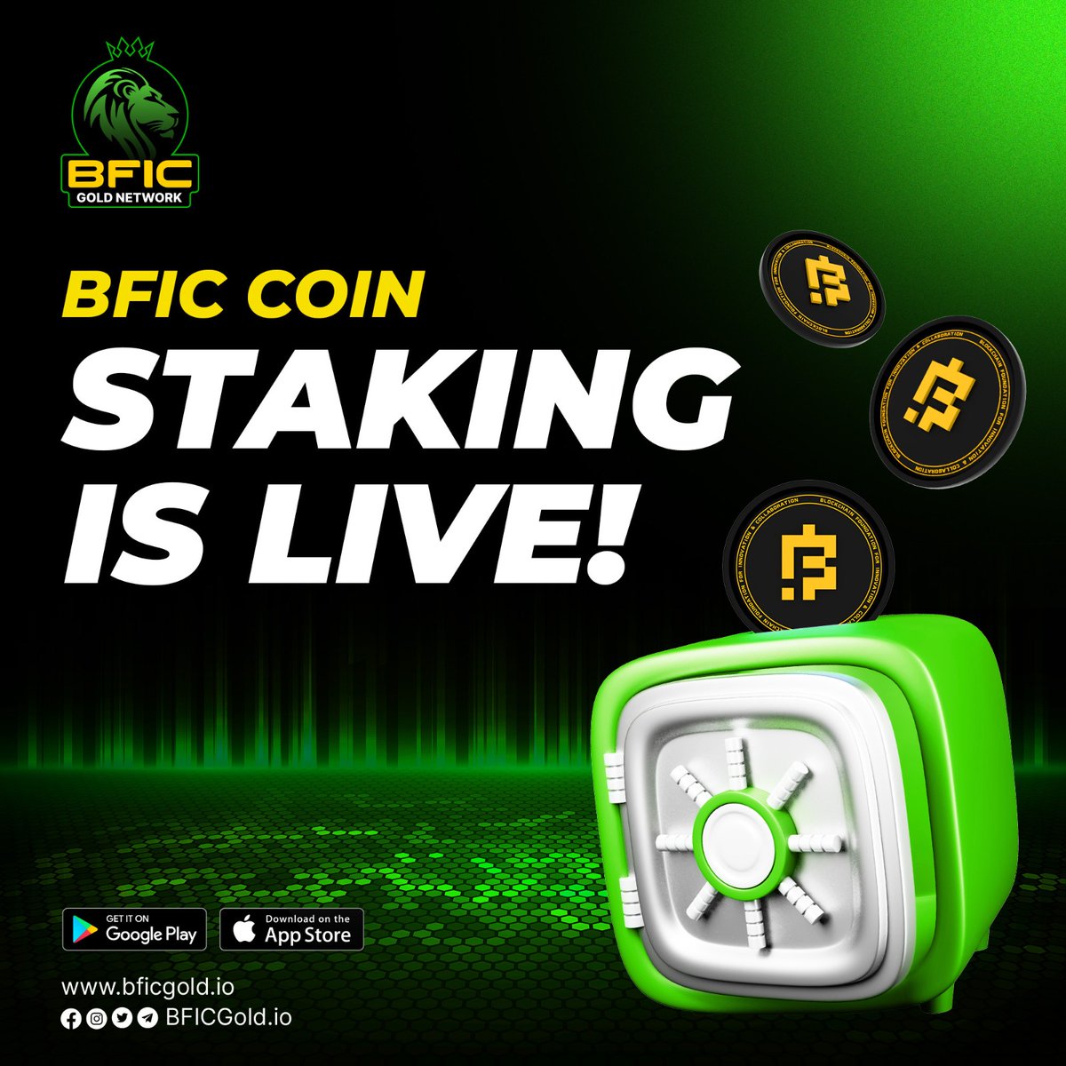 Exciting Update for BFIC Community Members! 🔥

BFIC Coin staking is now live on the BFIC Gold Network! 

#BFICGoldNetworkCommunity #BFIC #BFICCoin #BFICCommunity #TotheFuture #ToTheMoon #BFICNetworkisBack #Staking #EarnMoneyfromHome #EarnOnline #EarnfromPhone #GoodNews