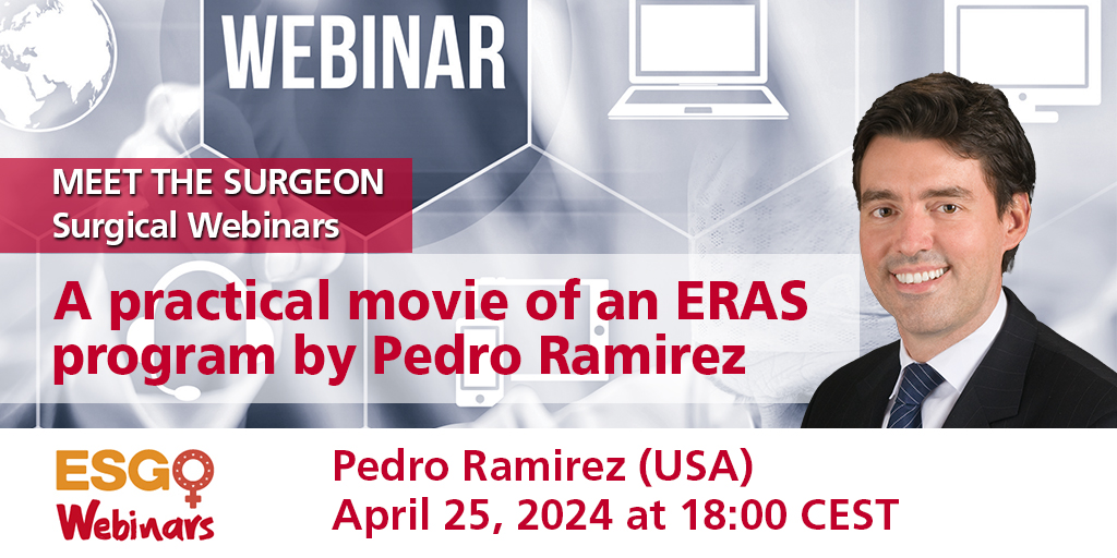 Our next #MeettheSurgeon takes place Thursday (April 25) with Pedro T Ramirez 🇺🇸! Let’s start the discussion today with some polls! 🧵 👇 📆 April 25 | 18h CET 👉 esgo.org/meet-the-surge…