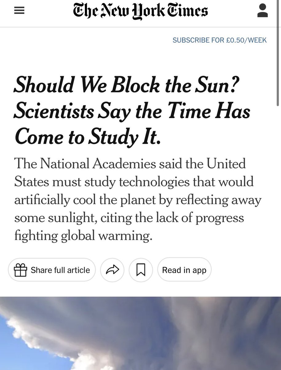 Should we block the sun to fight 'global warming'?