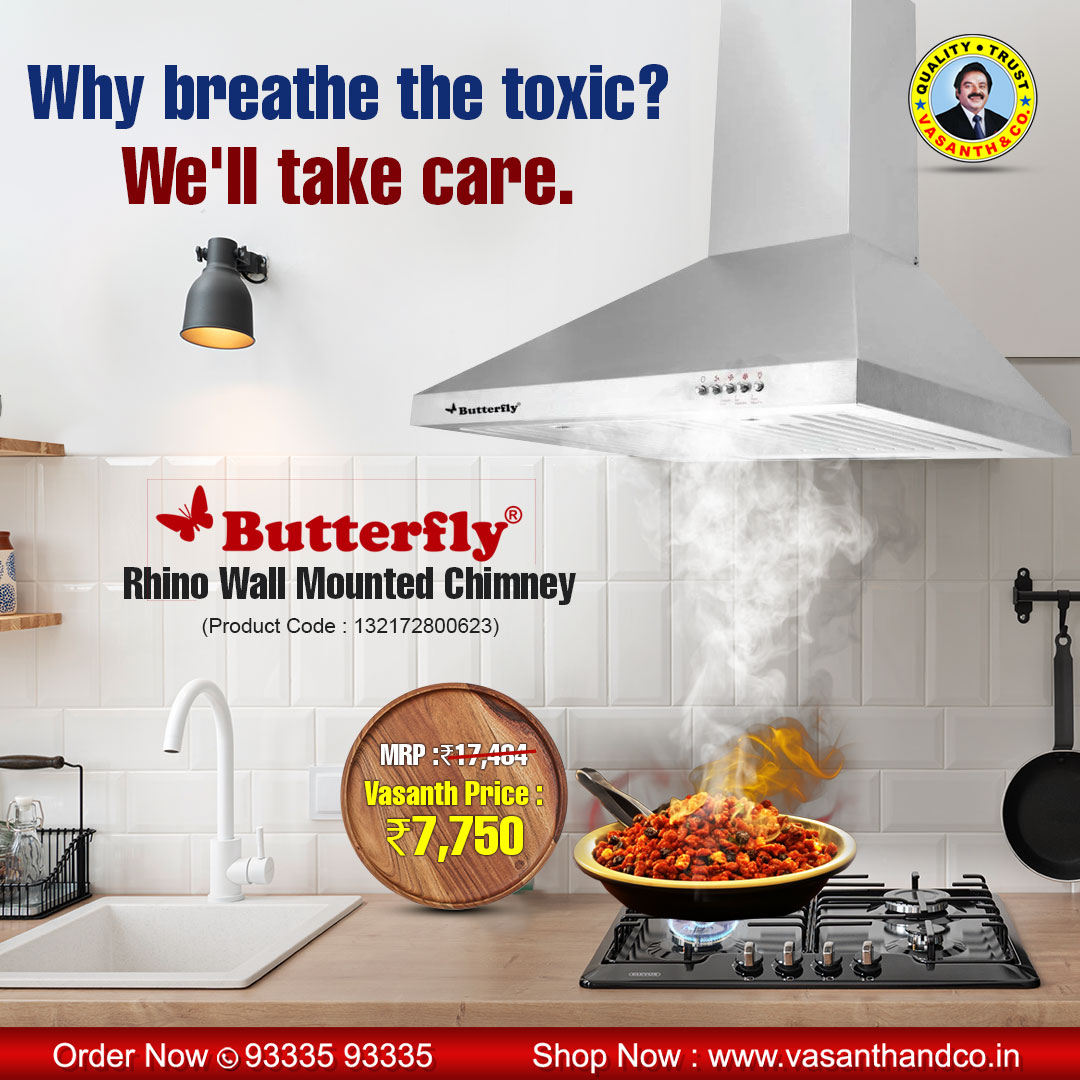 The mystical creators of cuisine also require a moment of freshness to prepare the miracle, right?
.
.
Link in Bio.
.
.
.
.
.
.
.
.
.
.
#vasanthandco #chimney #AC #breathe #butterfly #rhino #wallmounted #summer #freshness #moment #indiasno1dealer #quality #trust