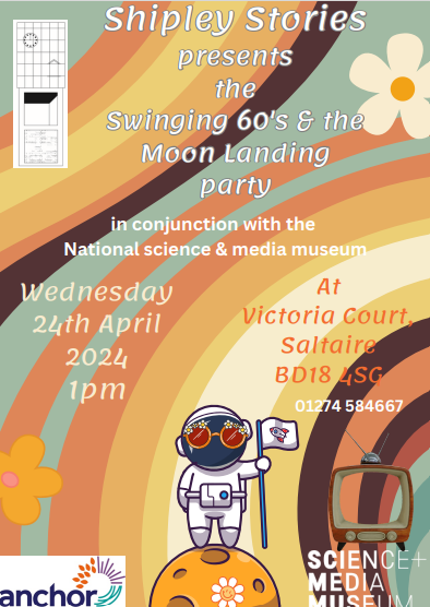 ShipleyTC's tweet photo. Shipley Stories invites you to a special event tomorrow to celebrate the 1960s & the moon landing! Come share your memories of watching the moon landing & contribute to a new gallery at the National Science and Media Museum.
It's free to attend, and all welcome.
#ShipleyEvents https://t.co/Jnh7IUs4pP